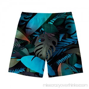 Coloranimal Quick Dry Mens Summer Beach Shorts for Gym Sports Swim Surf Casual Trunks Tropical Leaves-9 B07MXXZ1V3